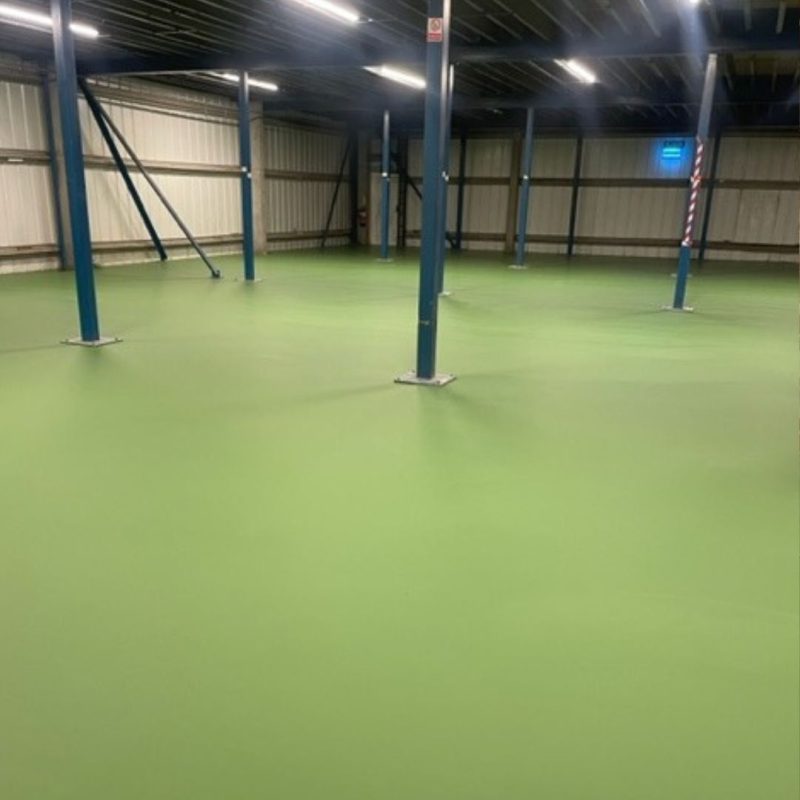 New Resin Floor for Production Area in Grain Animal Feed Warehouse - Azzotech