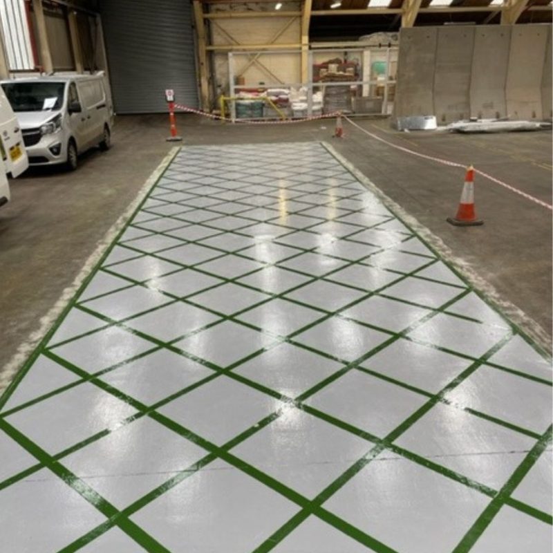 Safety Zone Demarcation in Warehouse for Lorries - Bury St Edmunds